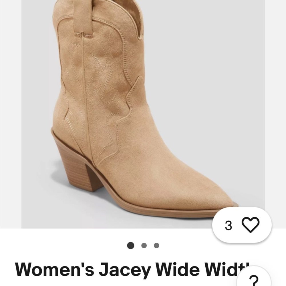 Universal Thread Women's Jacey Ankle Boots
